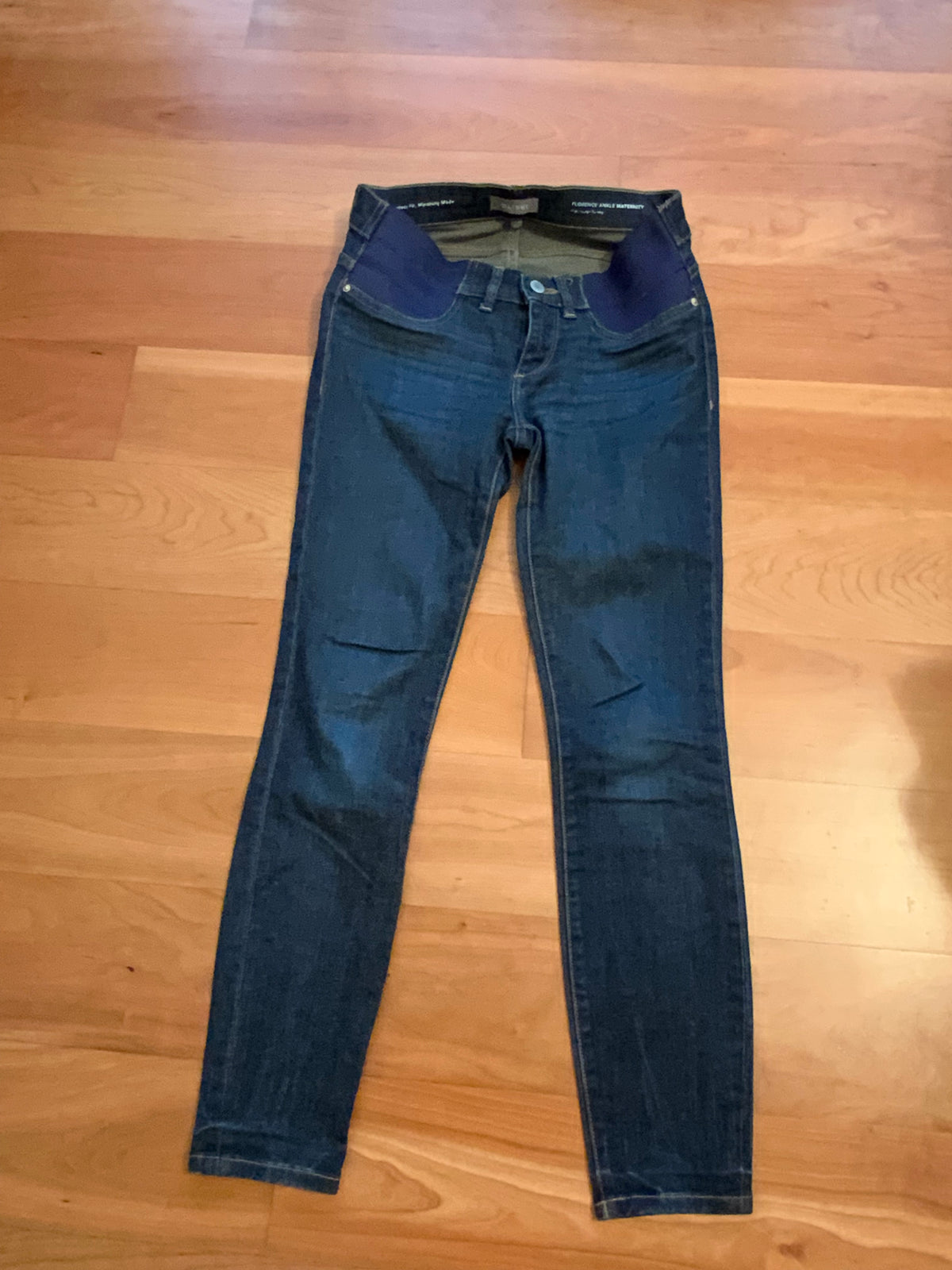 DL1961 Florence Ankle Maternity Jeans in Willoughby Blue Size 25 ladies