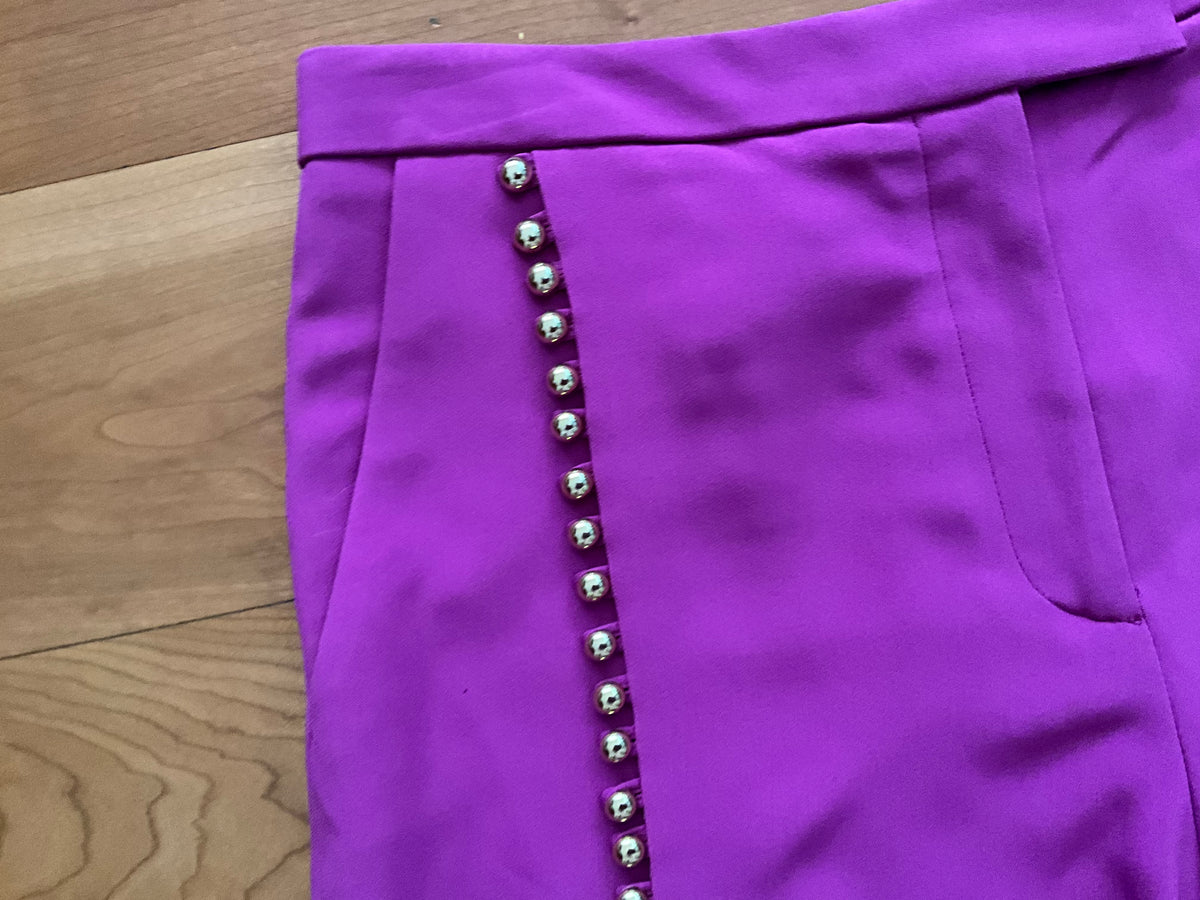 ELIE SAAB UltraViolet Embellished Shorts Size F 38 US 6 UK 10 ladies