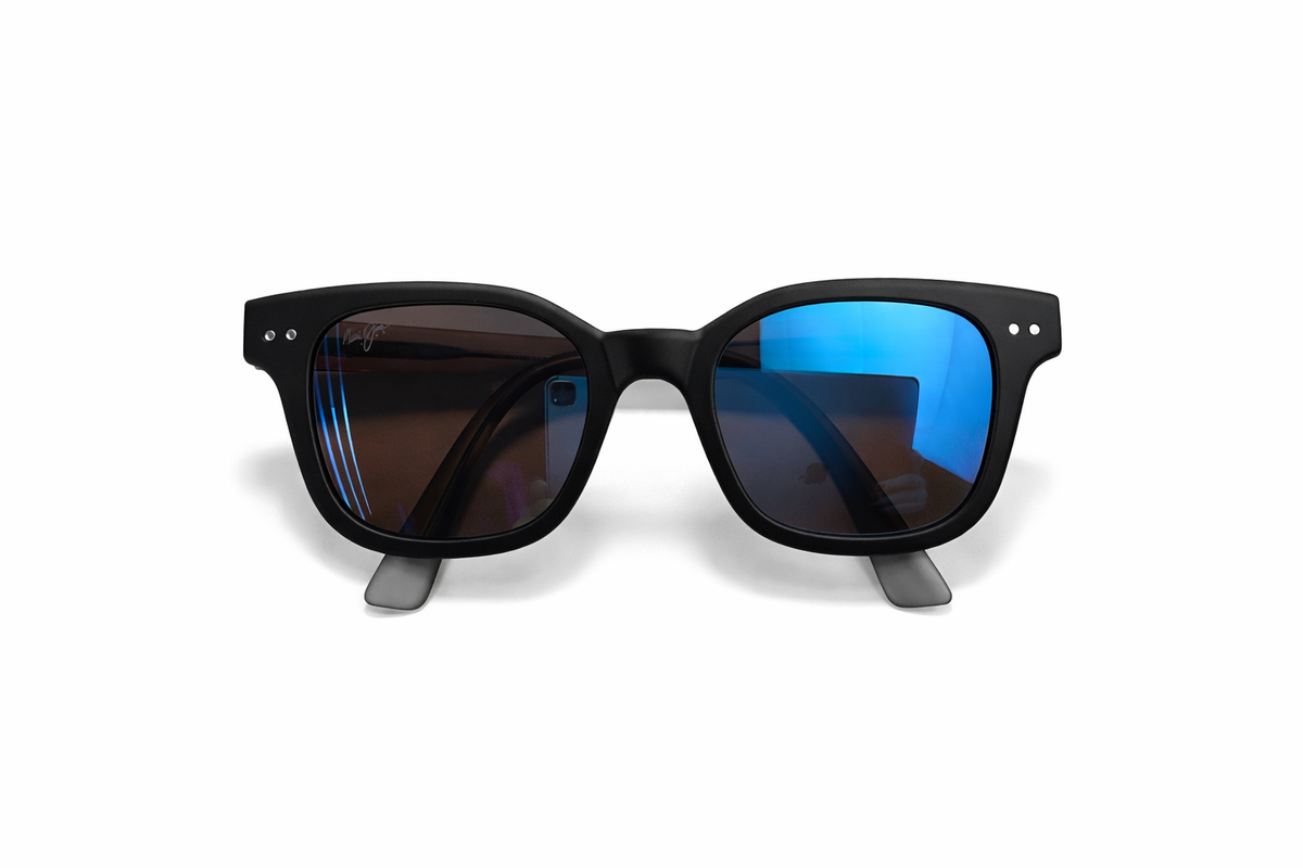 Maui Jim Shore Break Polarized Sunglasses MJ822 in Hawaii Blue Handmade in Italy men