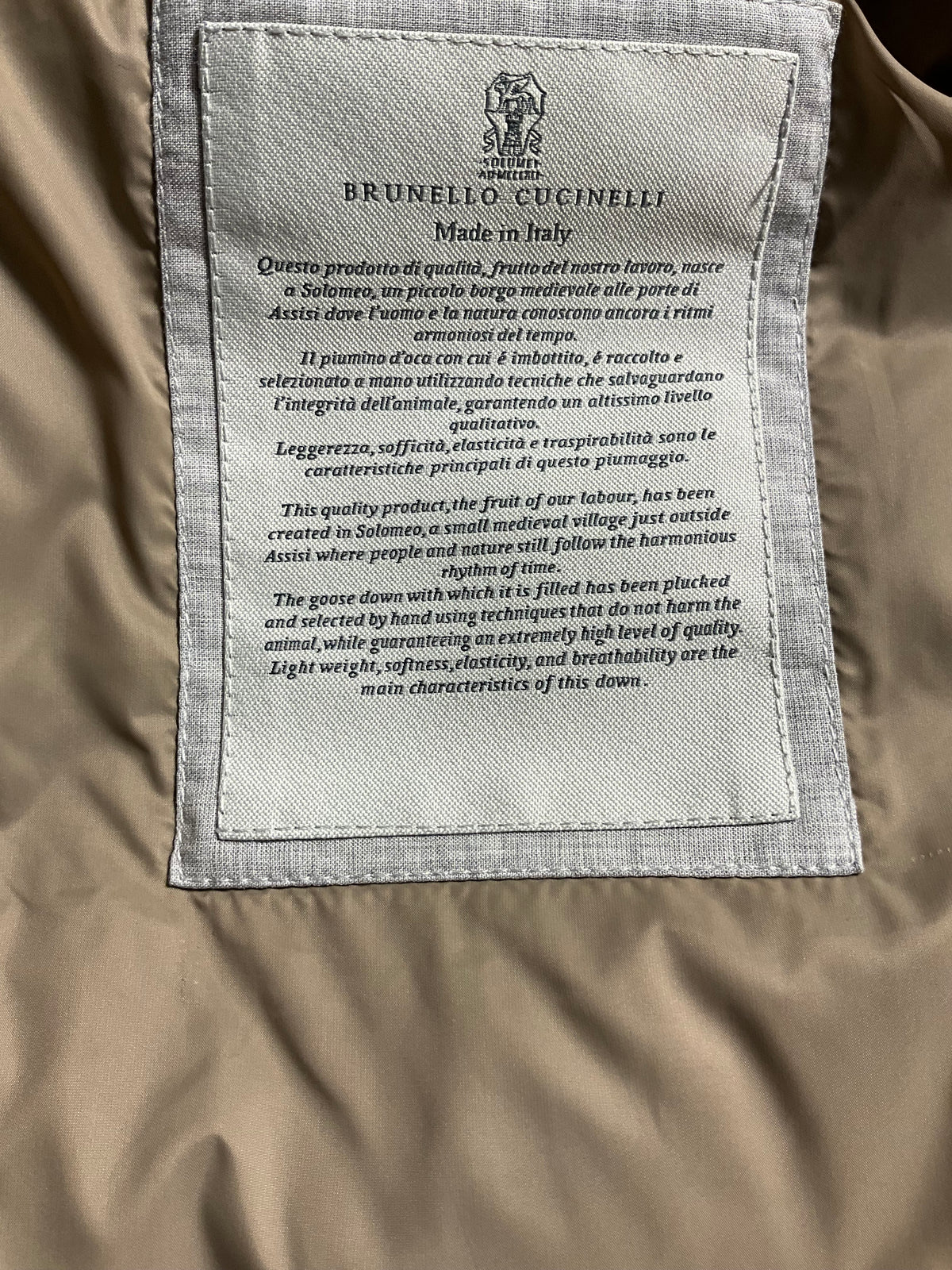 Brunello Cucinelli Men’s Navy Blue Goose Down Quilted Gilet Vest – Size M men