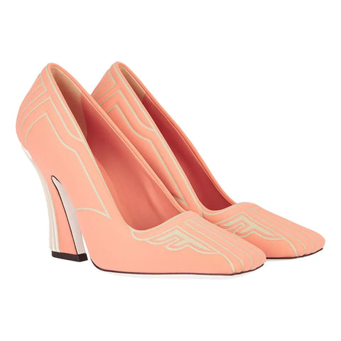 Fendi FFreedom leather heels size 36 UK 3 ladies