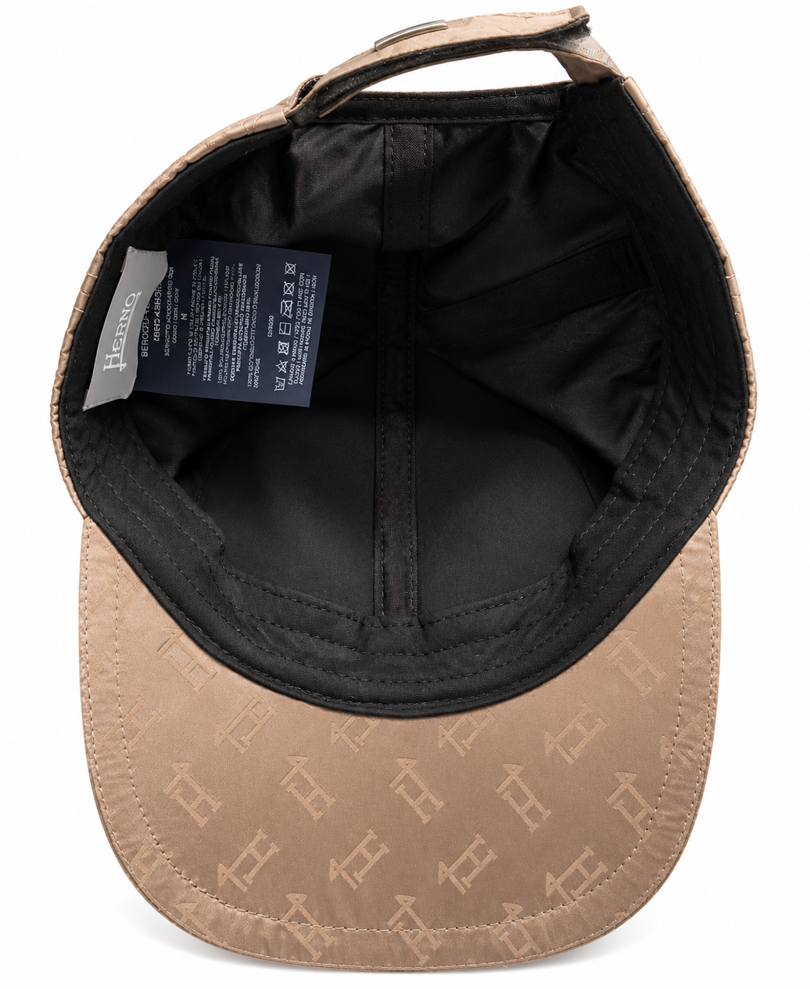 Herno All-Over Monogram Logo Baseball Cap – Size M men