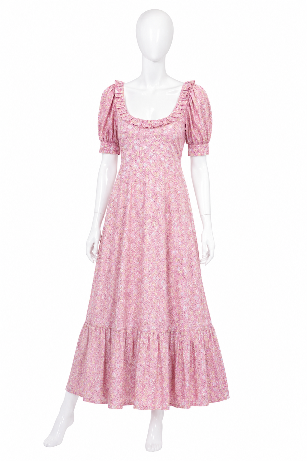 RIXO Sorana Cotton-Blend Midi Dress – Pink Shell Pansy Blush size UK 12 US 8 ladies