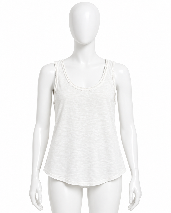 American Vintage White Cotton Tank Top – Size S ladies