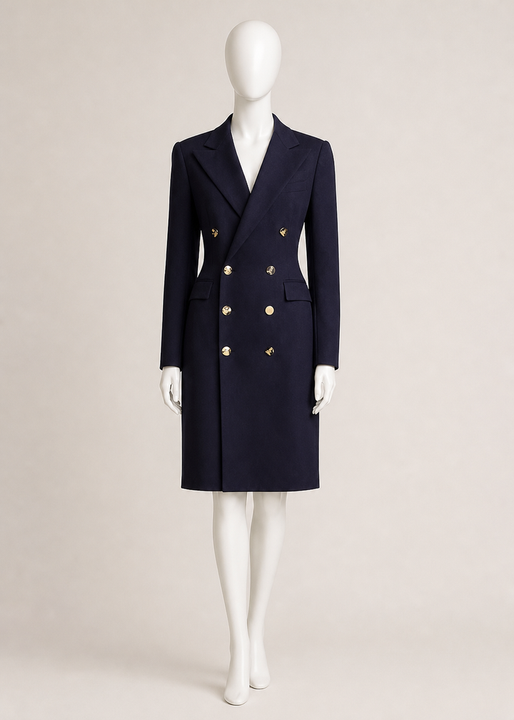 Ralph Lauren Collection Wellesly virgin wool coat dress size US 4 S small ladies