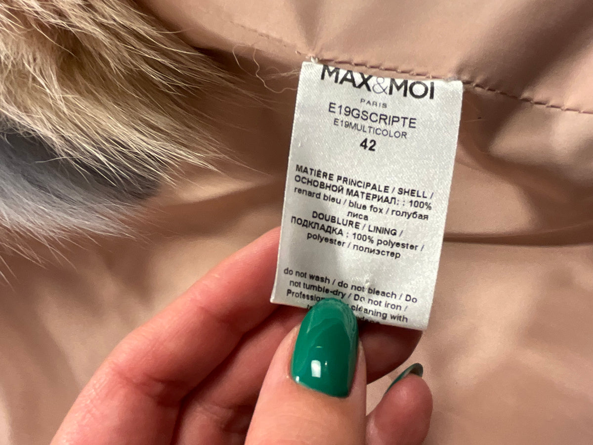 Max & Moi Fox Fur Multicolour Vest Size F 42 ladies
