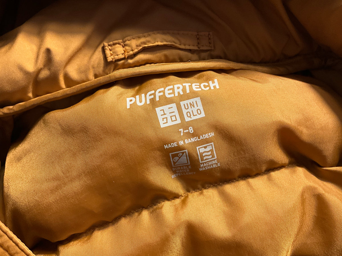 Uniqlo Kids Puffertech Hooded Jacket – Age 7–8 years children
