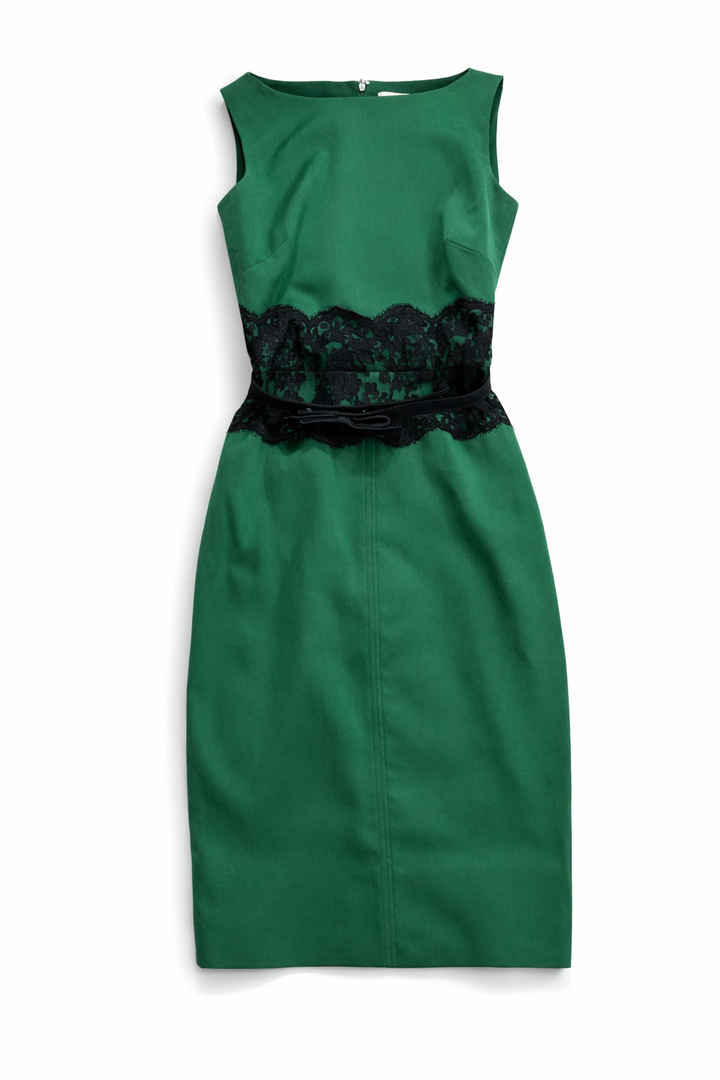 Valentino Wool Lace Techno Couture SO ELEGANT Dress Size I 38 XS ladies
