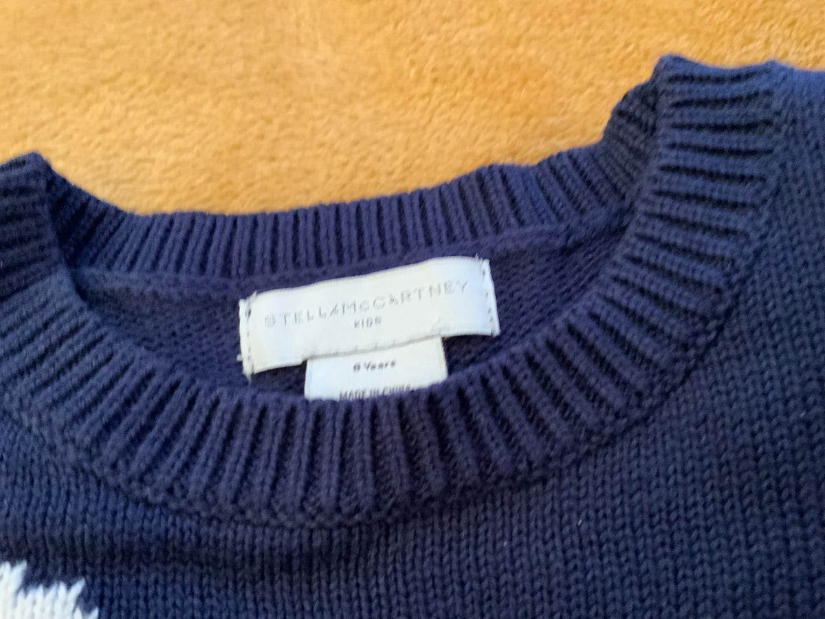 STELLA MCCARTNEY KIDS GIRLS’ Organic Cotton & Merino Wool Knit Dress 8 years children