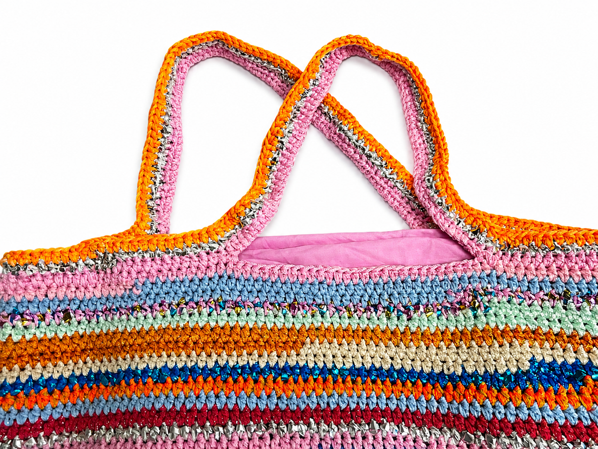 Nadia Dafri Bag Feriha Large Multicolor Hand made tote ladies