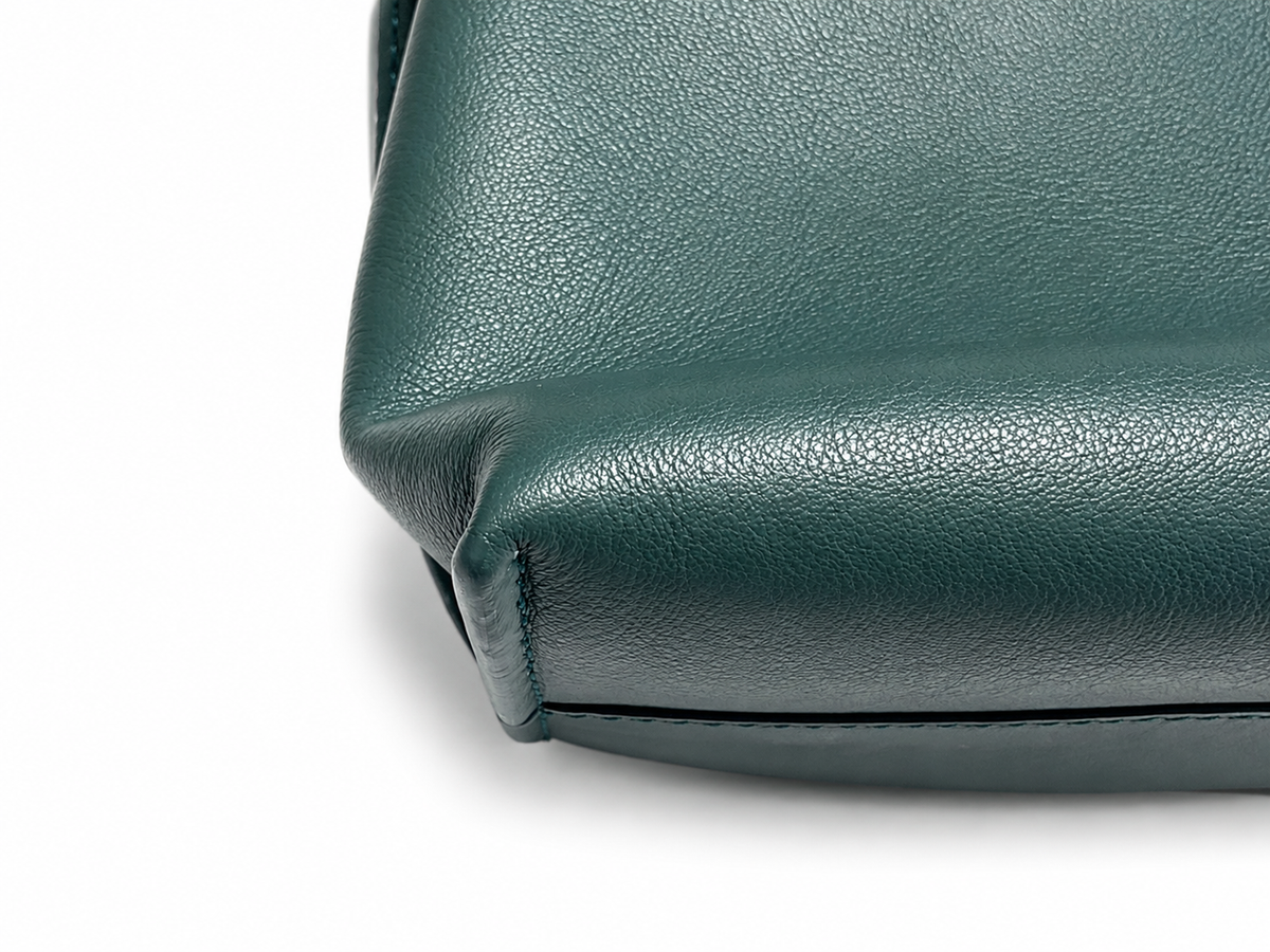 Loewe Mini Flamenco Knot Clutch Bag – Vetiver Green Soft Nappa Leather ladies