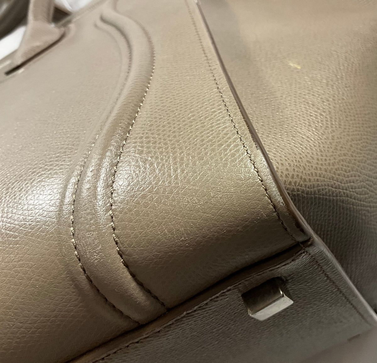 Céline Celine Medium Phantom Luggage Taupe Bag Handbag Ladies