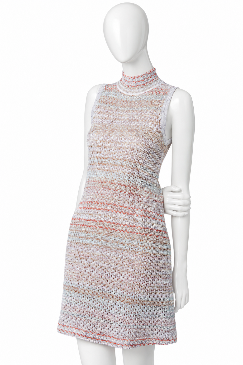Missoni Metallic Knit Sequins Sleeveless Dress – Size 42 ladies