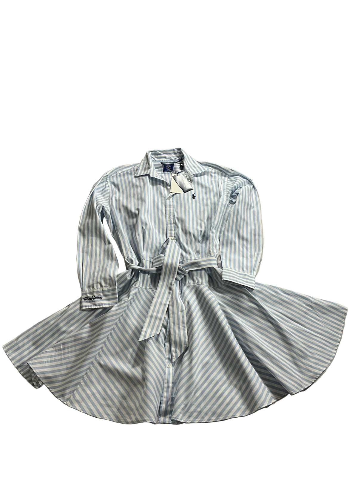 Polo Ralph Lauren Striped Shirt Dress Wimbledon Size US 6 UK 10 ladies