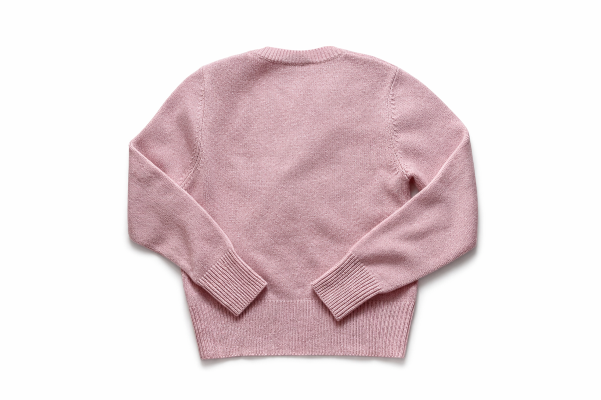 Max Mara Pink Cable Knit V neck Sweater Jumper Size M medium ladies