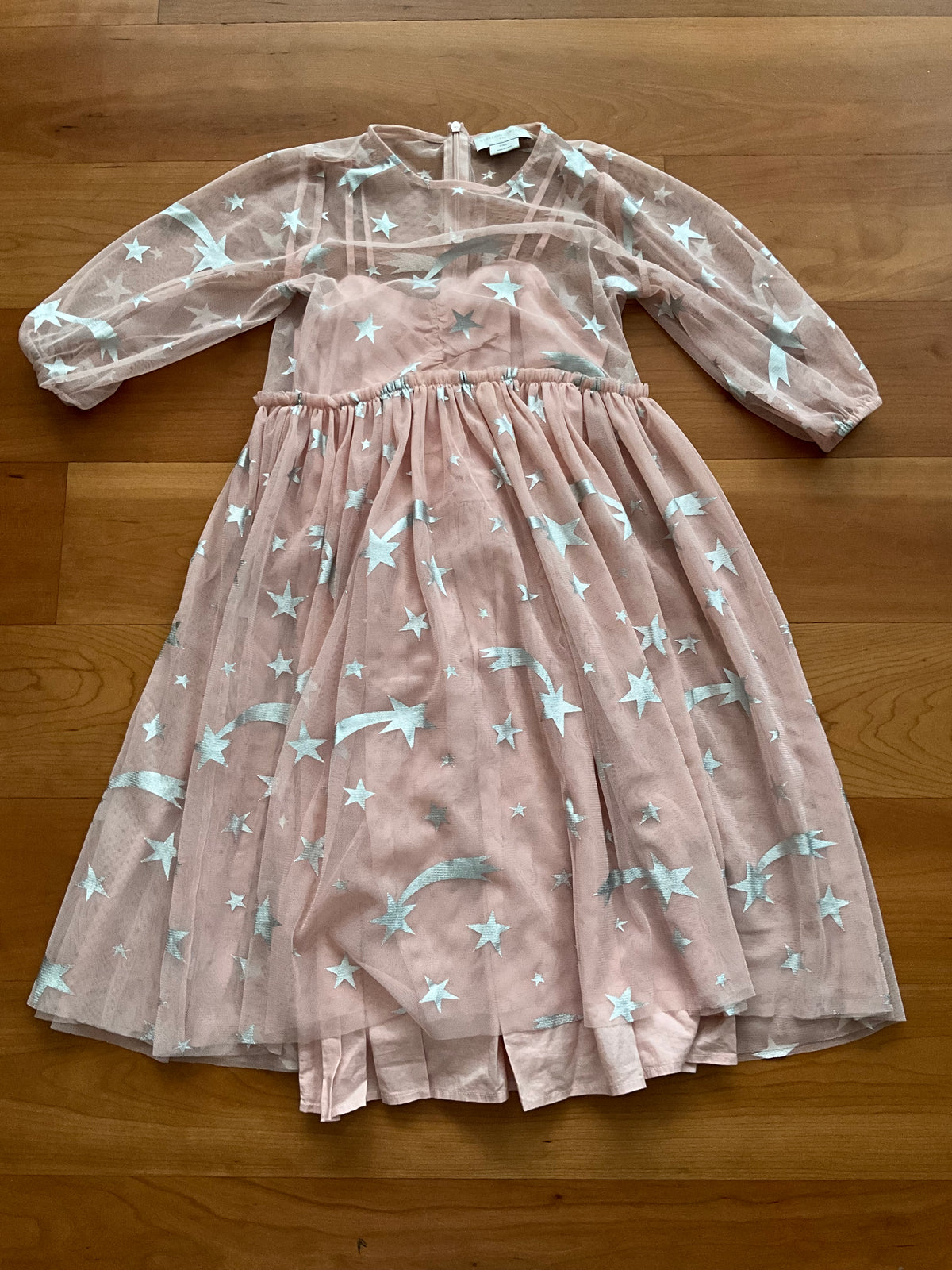 Stella McCartney KIDS Girl's Foil Star Tulle Dress In Pink Size 8 years old children