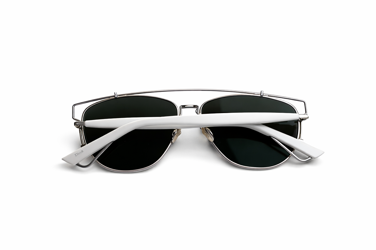 Christina Dior Technologic Sunglasses Silver White ladies