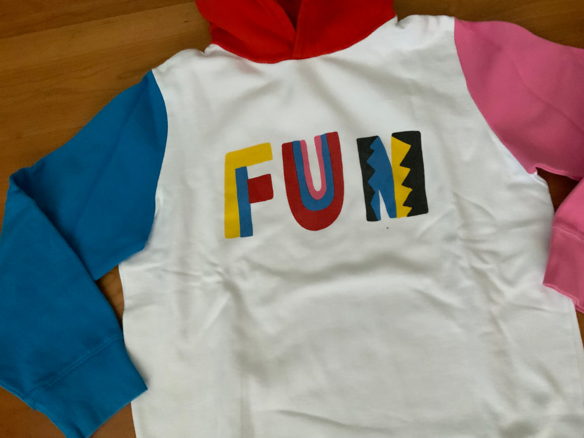 Stella McCartney KIDS Colorblock FUN Sweatshirt Hoodie Size 12 years children
