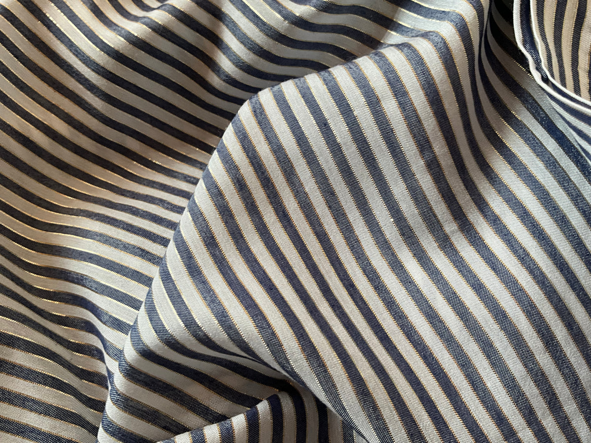 Gizia Striped Shirt Dress Embroidered MINI DRESS 38 S small ladies