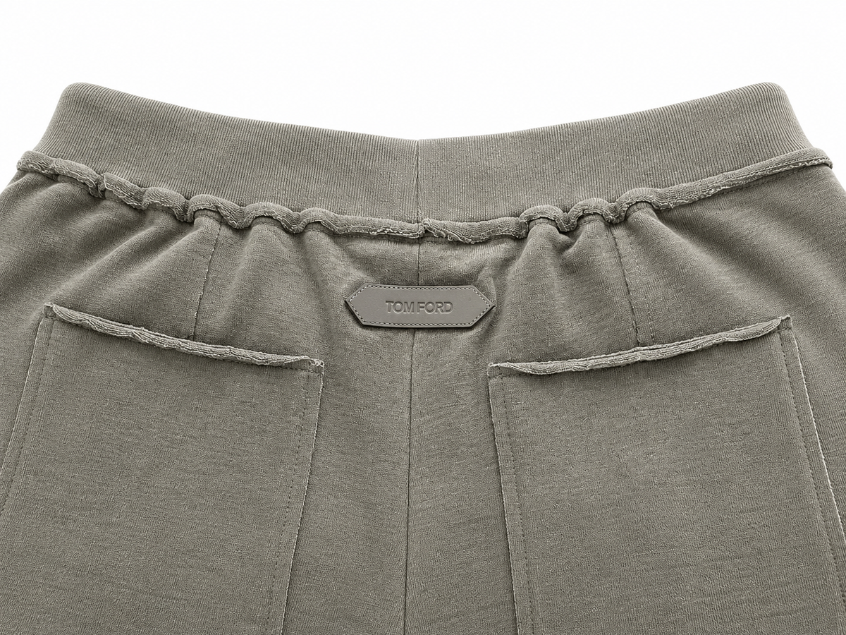 TOM FORD Silk and cotton drawstring shorts size M medium ladies