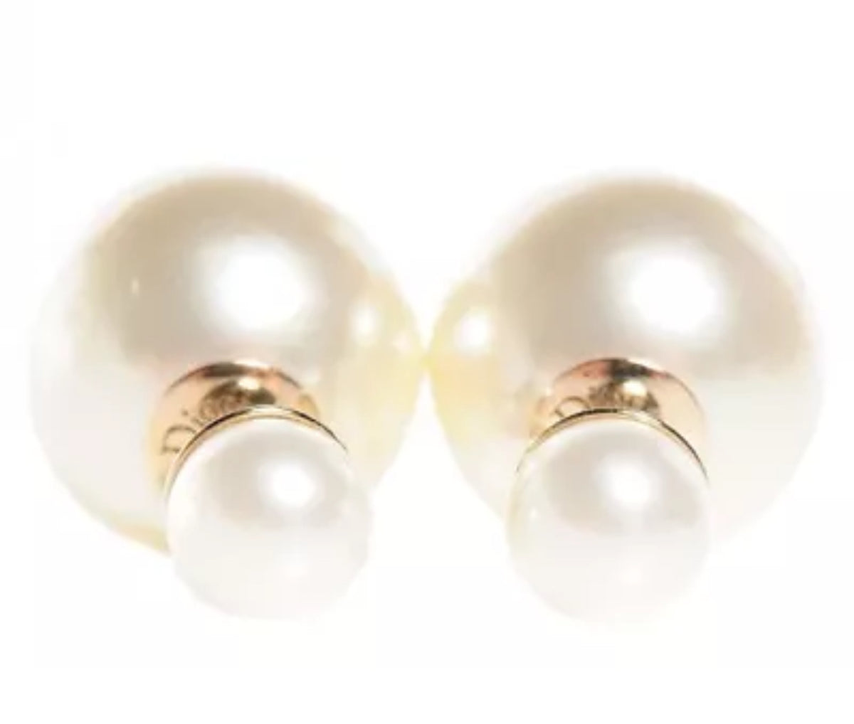 Christian Dior Pearl Mise En Dior Tribal Earrings ladies