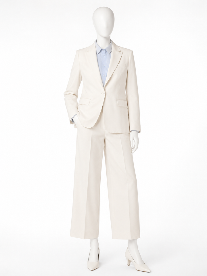 Weekend Max Mara Ecru Linen & Cotton Trouser Suit ladies