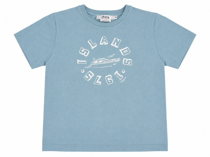 Bonpoint Boys Blue Graphic T-Shirt – Size 4 years children