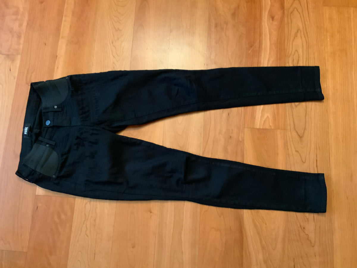 Paige Verdugo Ultra Skinny Maternity Jeans in Black Size 25 ladies