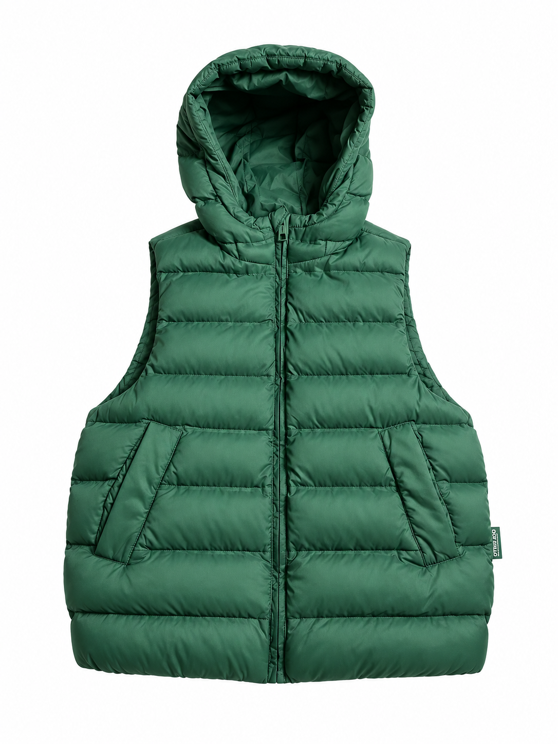Zara Kids Green Hooded Puffer Vest / Gilet – 6–7 Years / 122 cm children