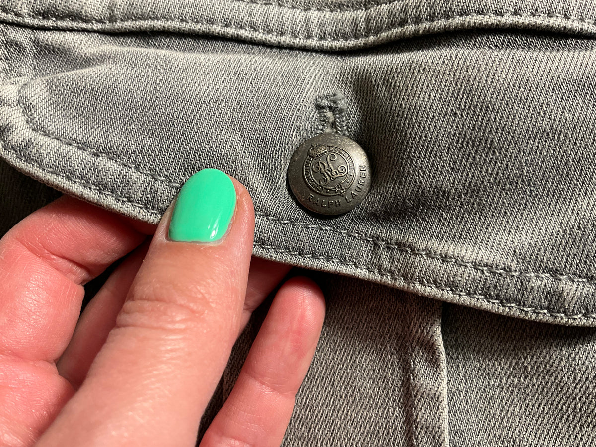 Ralph Lauren Collection Men’s Grey Denim Jacket – Size M men