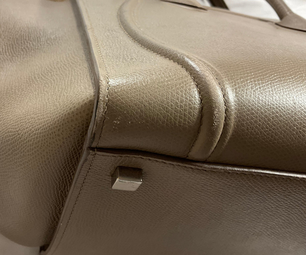 Céline Celine Medium Phantom Luggage Taupe Bag Handbag Ladies