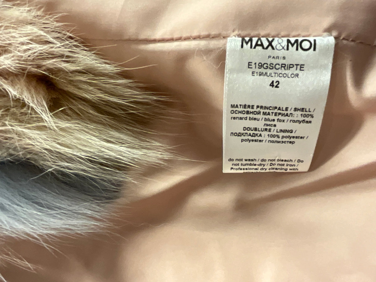 Max & Moi Fox Fur Multicolour Vest Size F 42 ladies