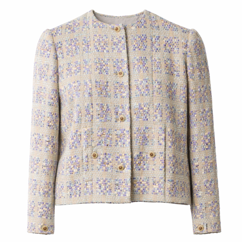 Chanel Créations 1975 Super Rare Tweed Jacket Blazer Size 14 ladies