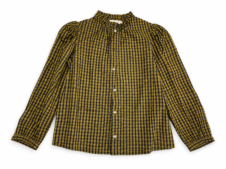 Bonpoint Girls’ Checked Ruffle Blouse 14 years children