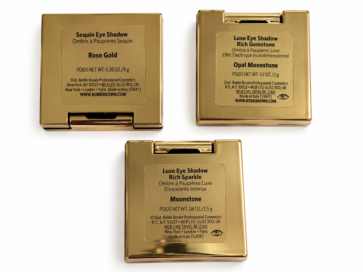 Bobbi Brown Luxury Eyeshadow Lot of 3 – Rose Gold, Opal Moonstone & Moonstone ladies