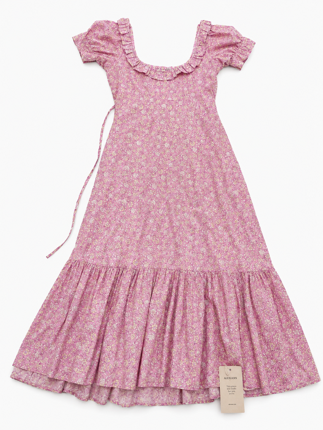 RIXO Sorana Cotton-Blend Midi Dress – Pink Shell Pansy Blush size UK 12 US 8 ladies