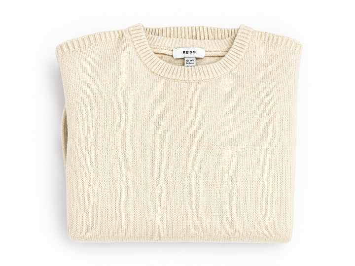 REISS Kids Cream Wool Blend Sweater children