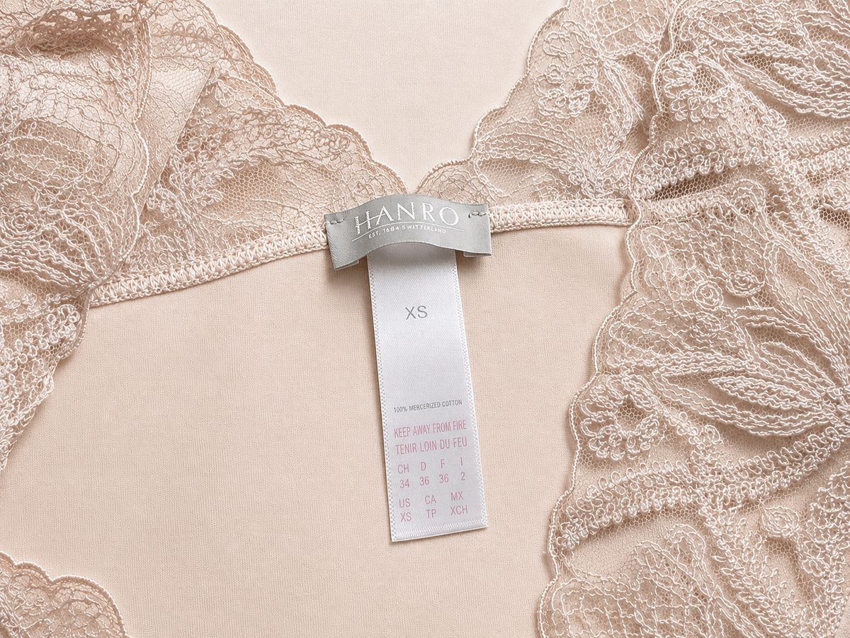 Hanro Lace Trim Cotton Nightdress – Size XS ladies