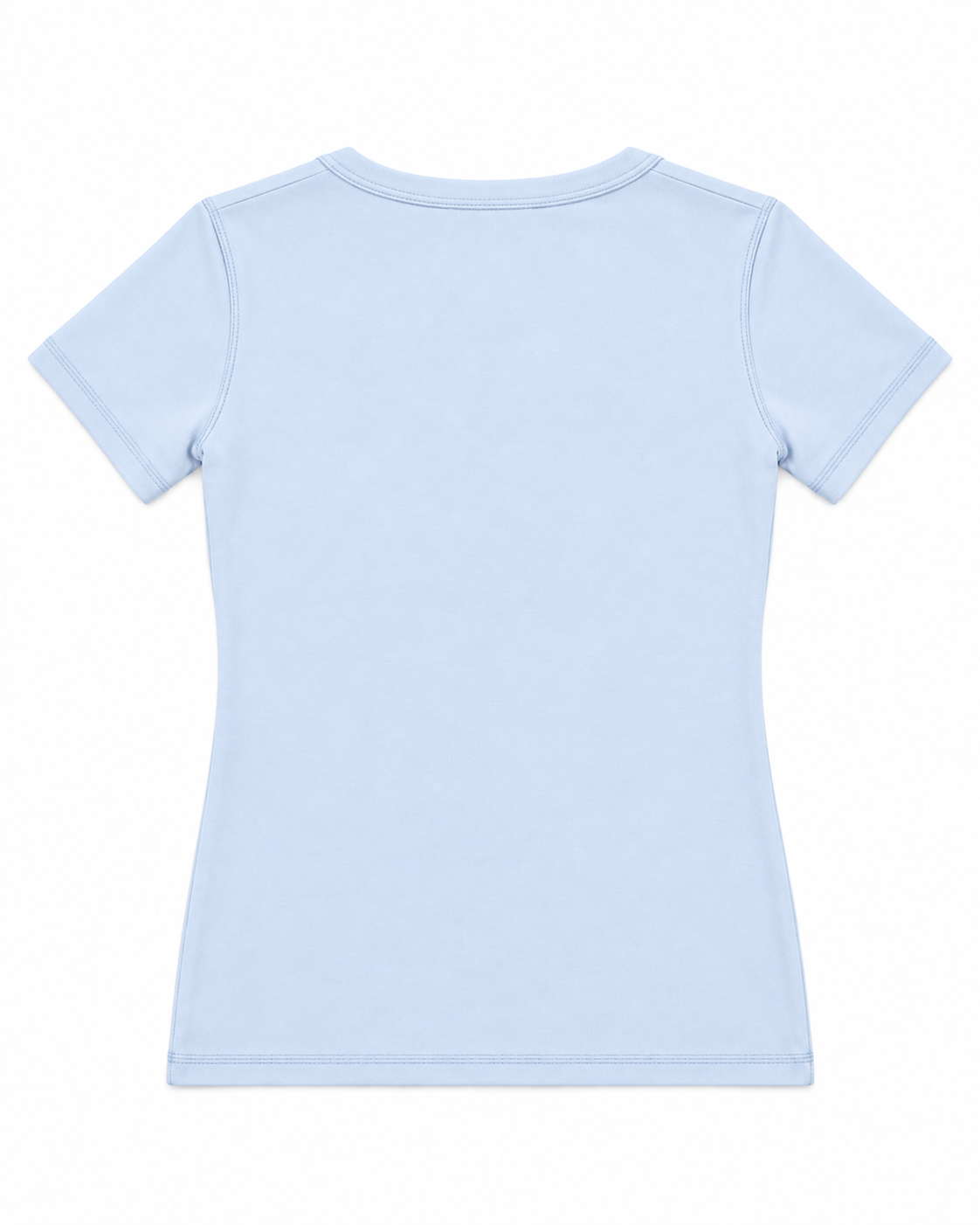 Fabiana Filippi Light Blue Cotton T-Shirt with Monili Trim Size I 40 UK 8 ladies