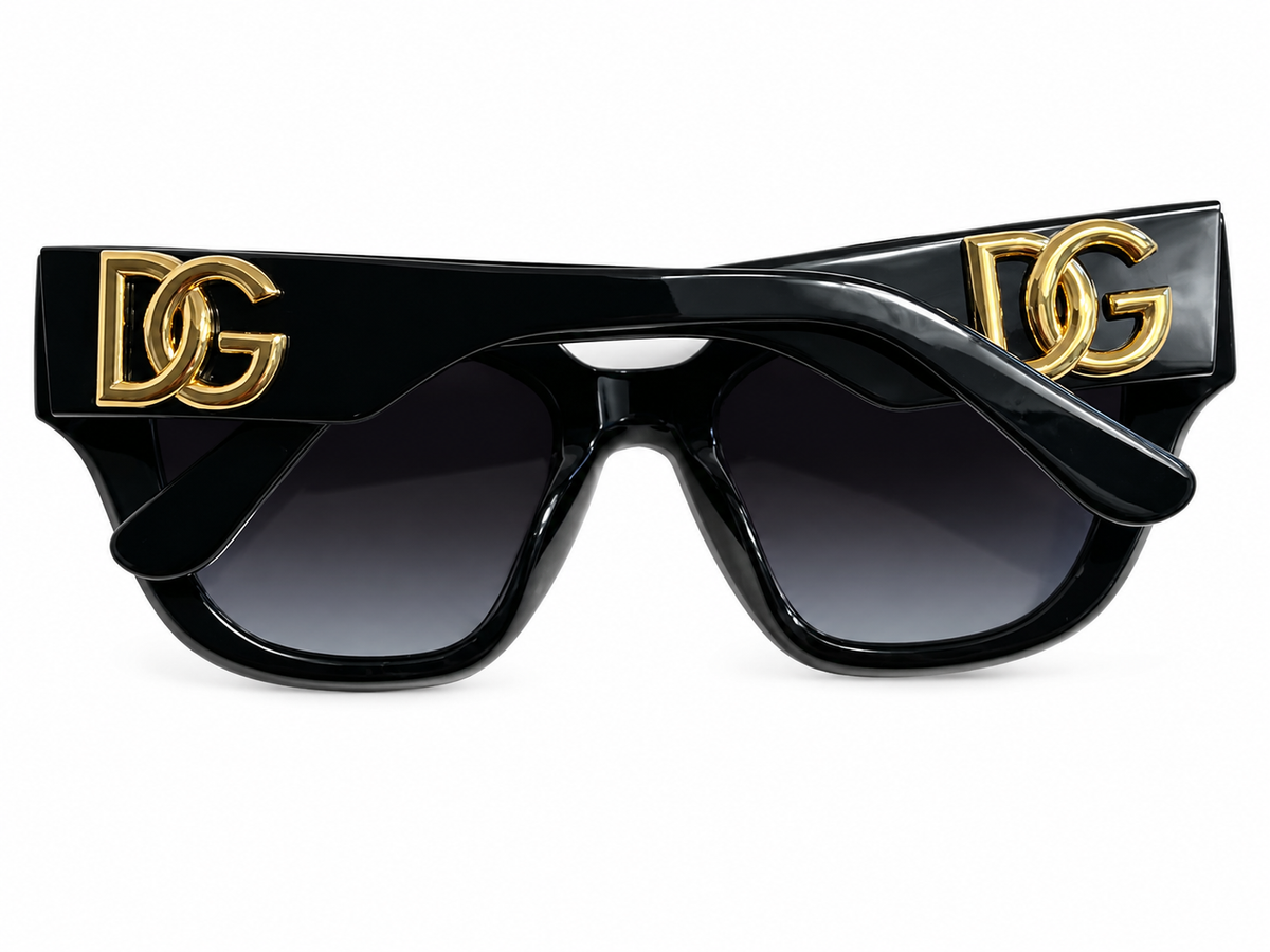 Dolce & Gabbana DG4404 Black Grey Gradient Cat Eye Sunglasses ladies