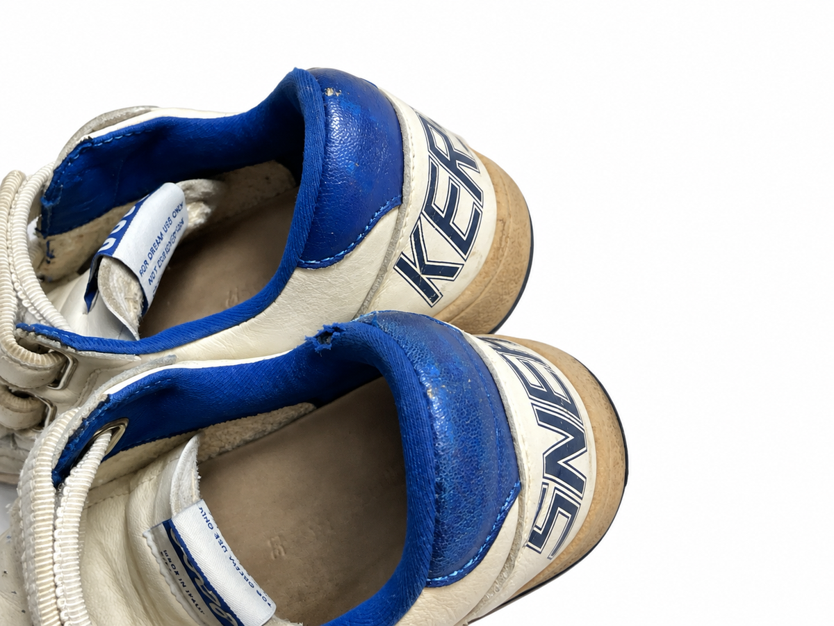 Golden Goose Ball Star Junior Leather Trainers – White & Blue children