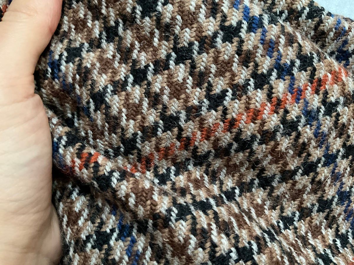 De Fursac houndstooth-pattern wool blazer jacket size 48 men