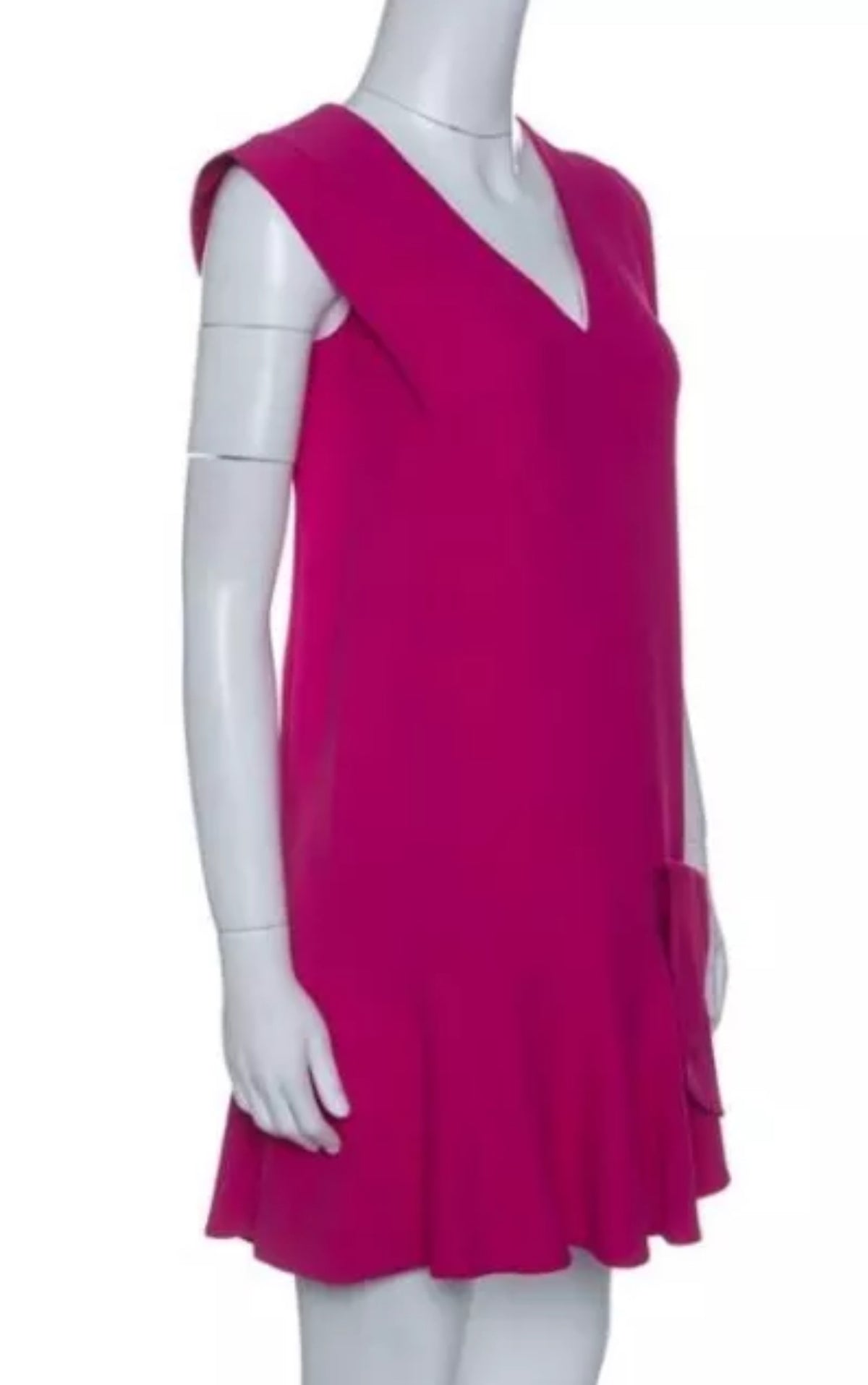 Wonderful MIU MIU Pink Ruffeled Bow Detail Dress Size I 38 fits US 6 UK 2 XS ladies