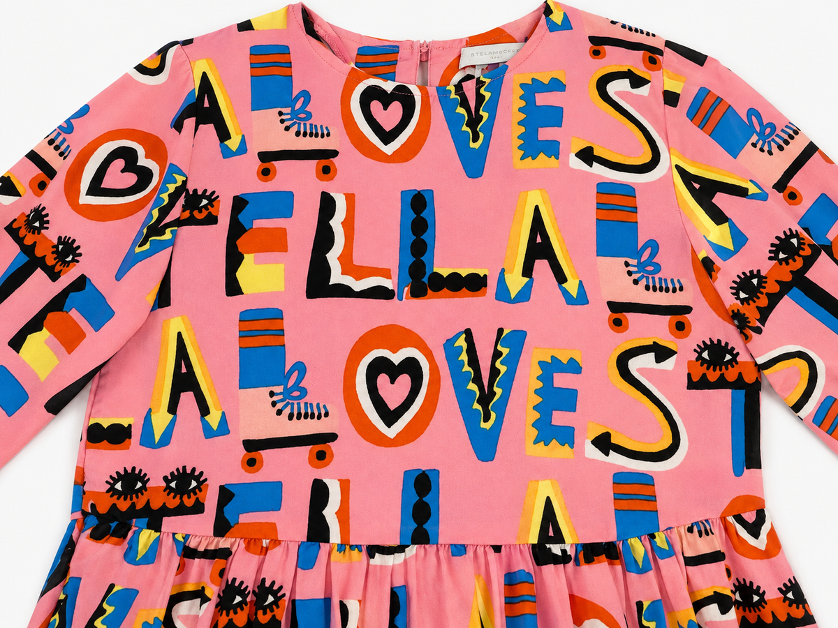 Stella McCartney Kids Multicolour Print Dress 10 years old children