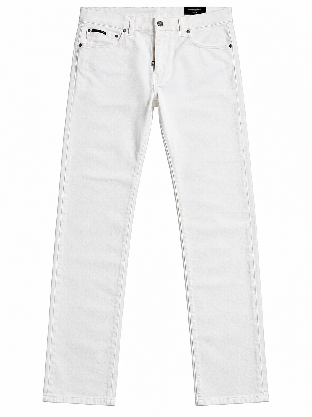 Dolce & Gabbana Men’s White Slim Fit Jeans – Size IT 50 men