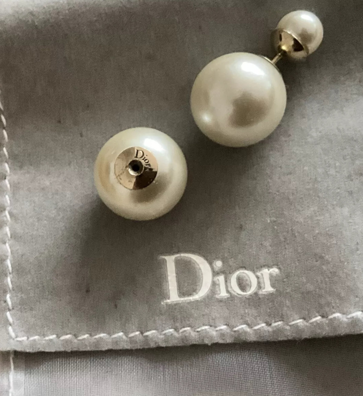 Christian Dior Pearl Mise En Dior Tribal Earrings ladies