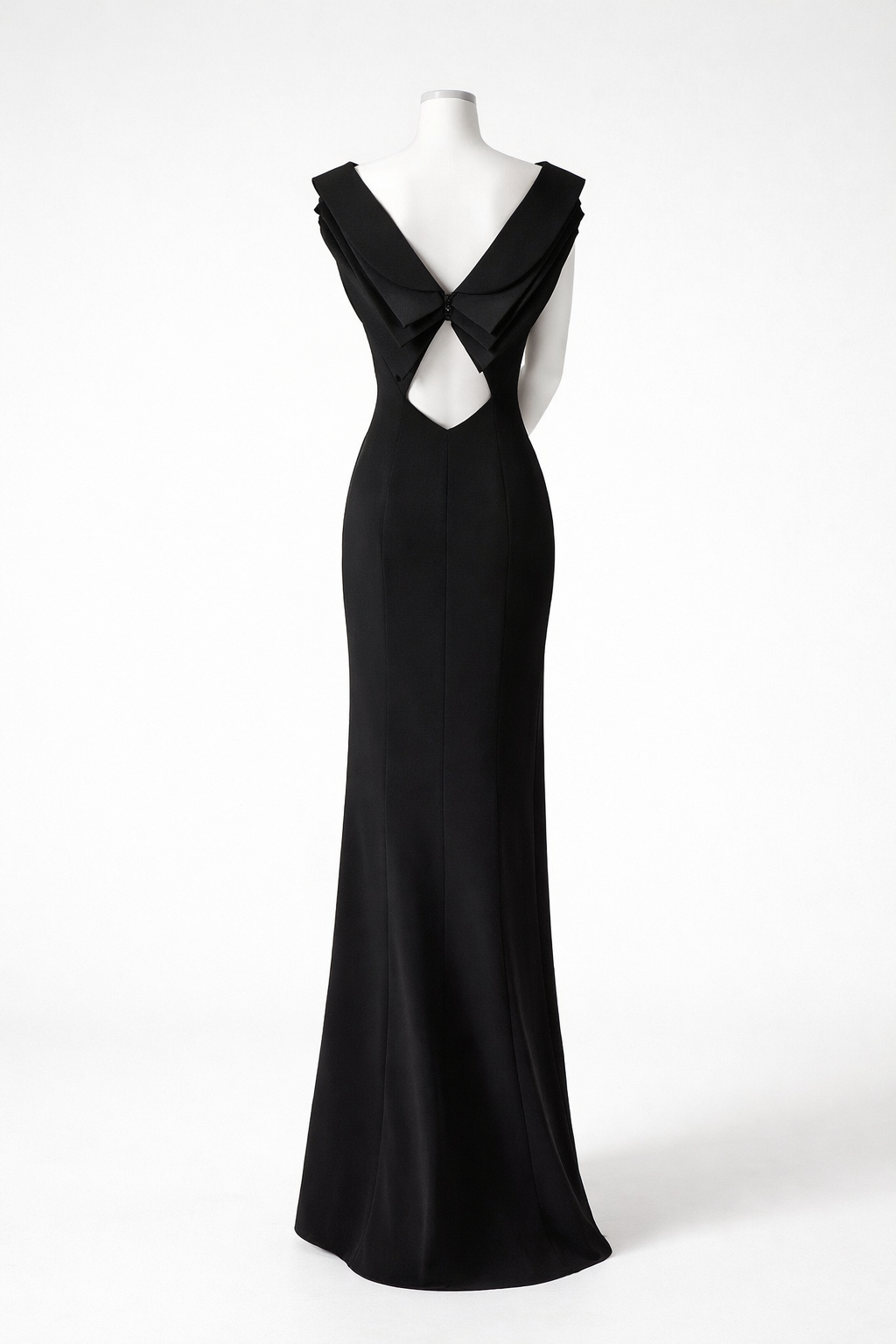 Emporio Armani Black Sexy Gown Maxi dress Size I 40 S SMALL Ladies