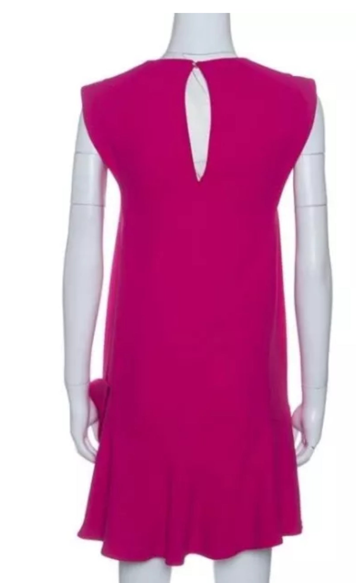 Wonderful MIU MIU Pink Ruffeled Bow Detail Dress Size I 38 fits US 6 UK 2 XS ladies