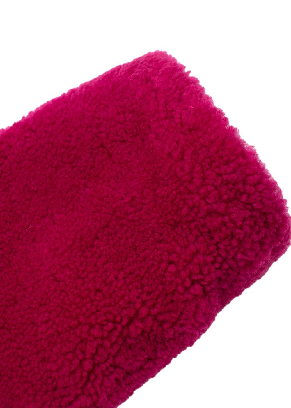 EACH X OTHER Pink Teddy Shearling Fur Coat Ladies