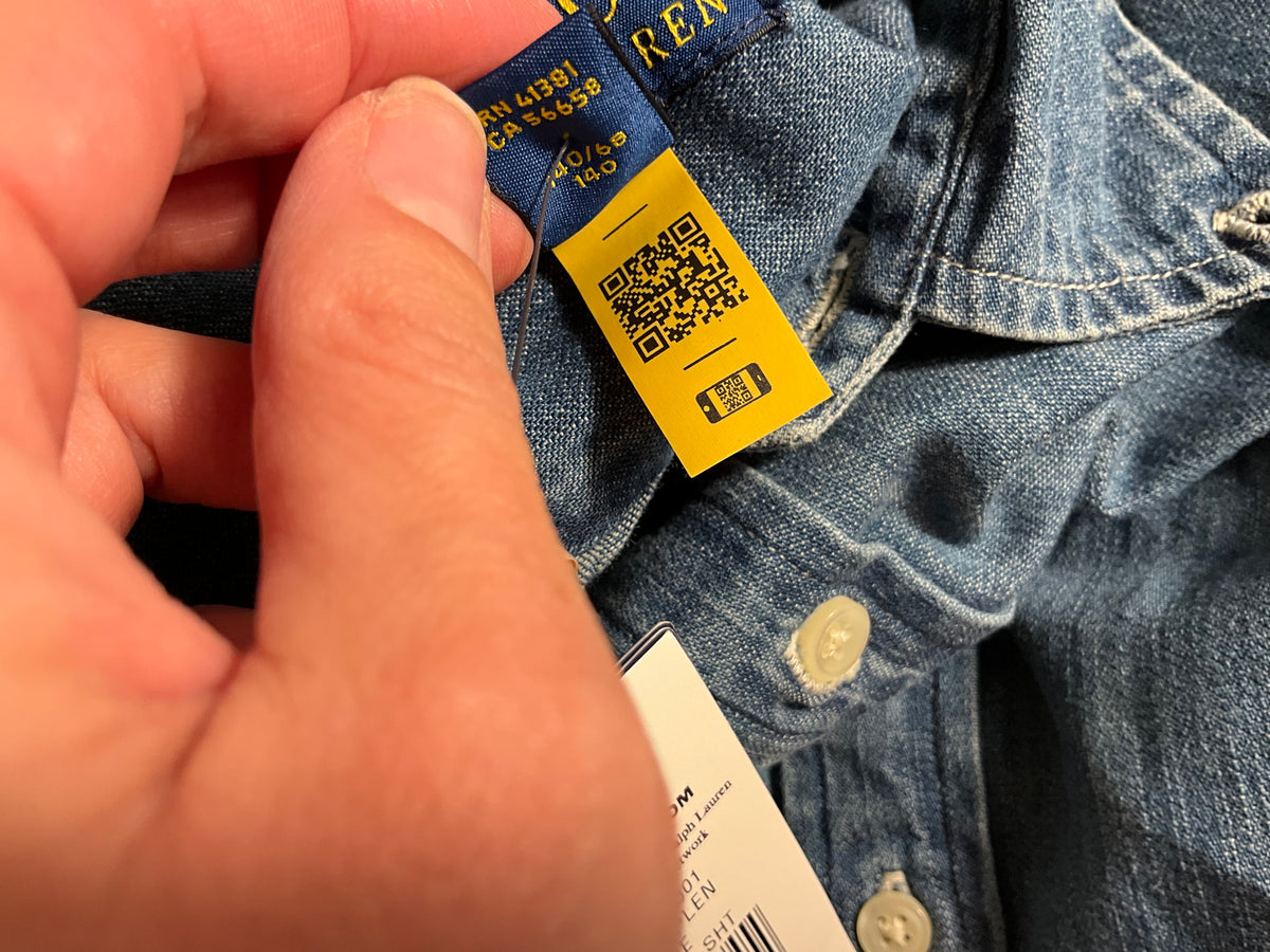 Polo Ralph Lauren Denim Shirt size 8 years children